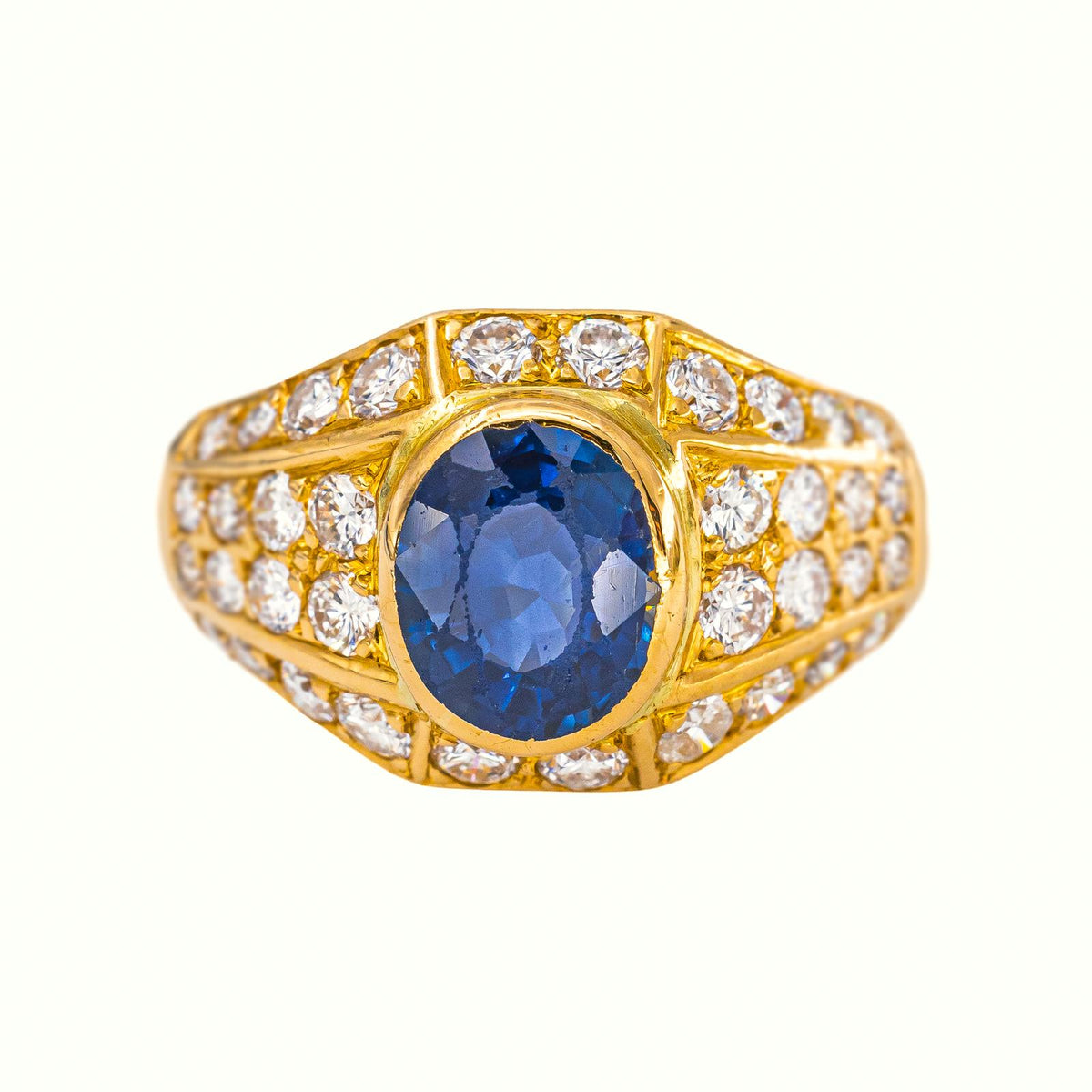Yellow Gold Sapphire Ring