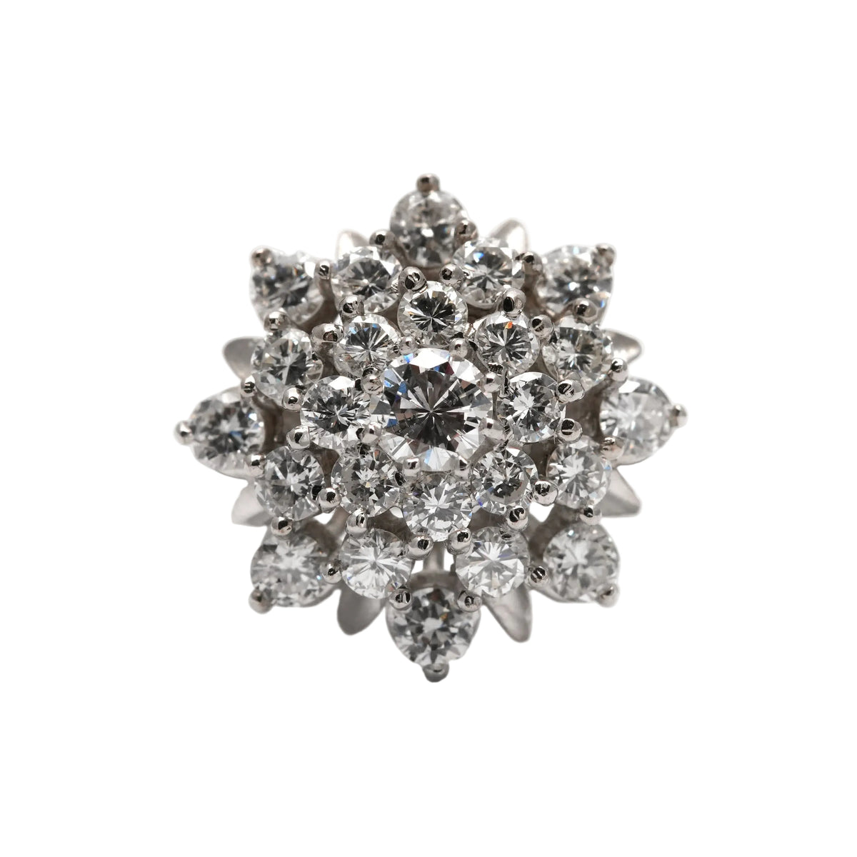 Marguerite Ring in White Gold and Diamonds