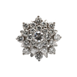 Marguerite Ring in White Gold and Diamonds