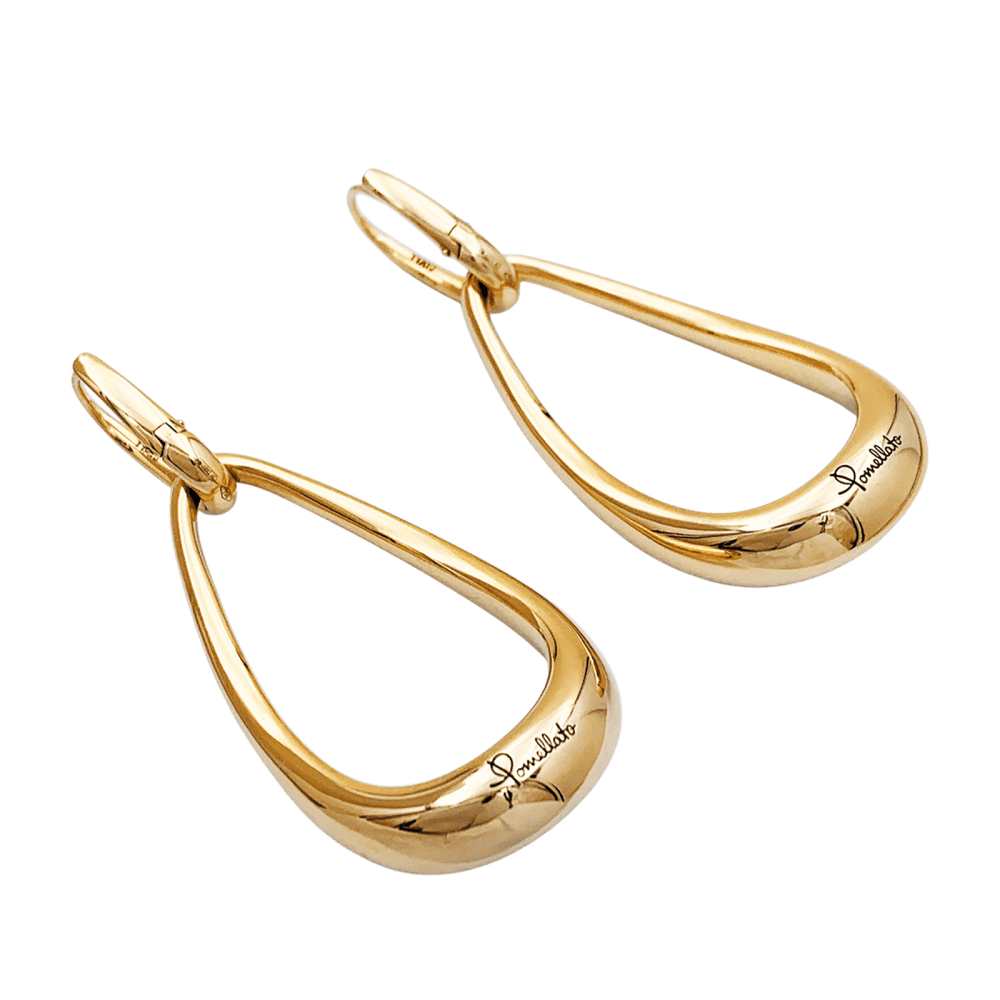 Boucles d'oreilles Pomellato, "Fantina", or rose.