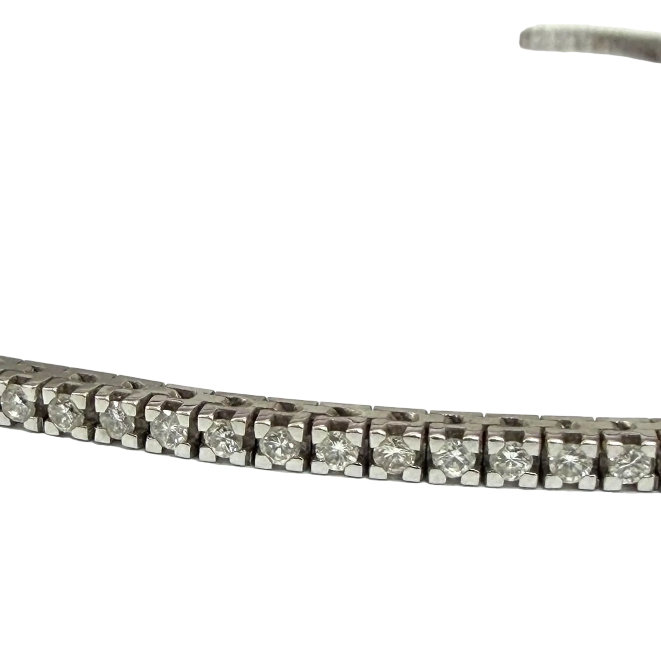 "Rivière" Necklace in White Gold and Diamonds