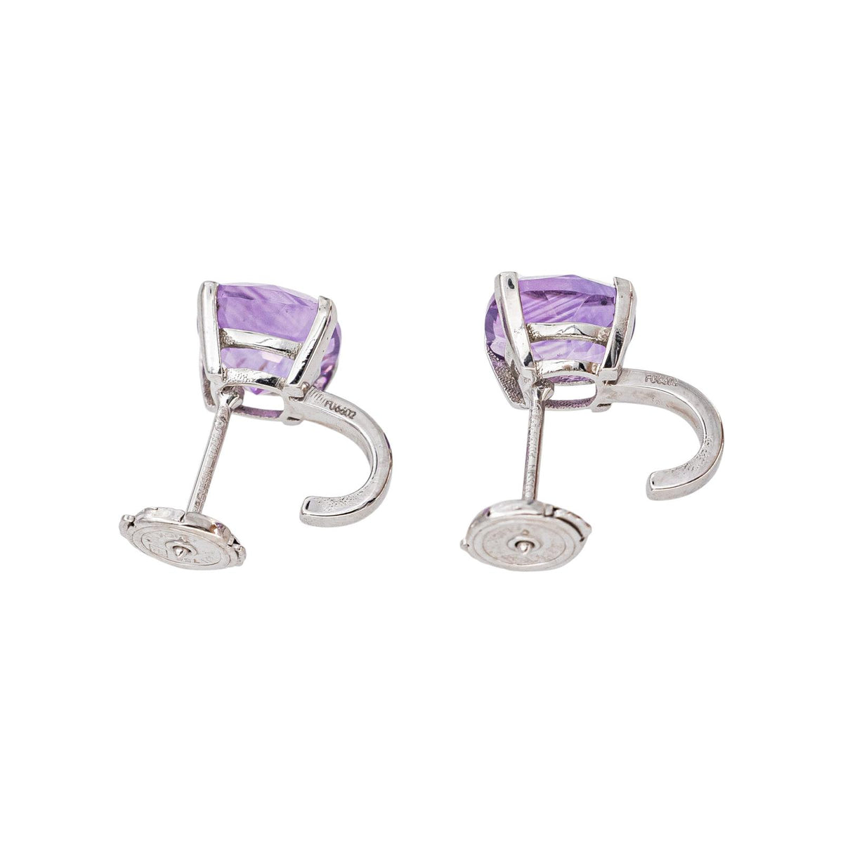 Mauboussin "Petit visage d'amour" Earrings White gold Amethyst