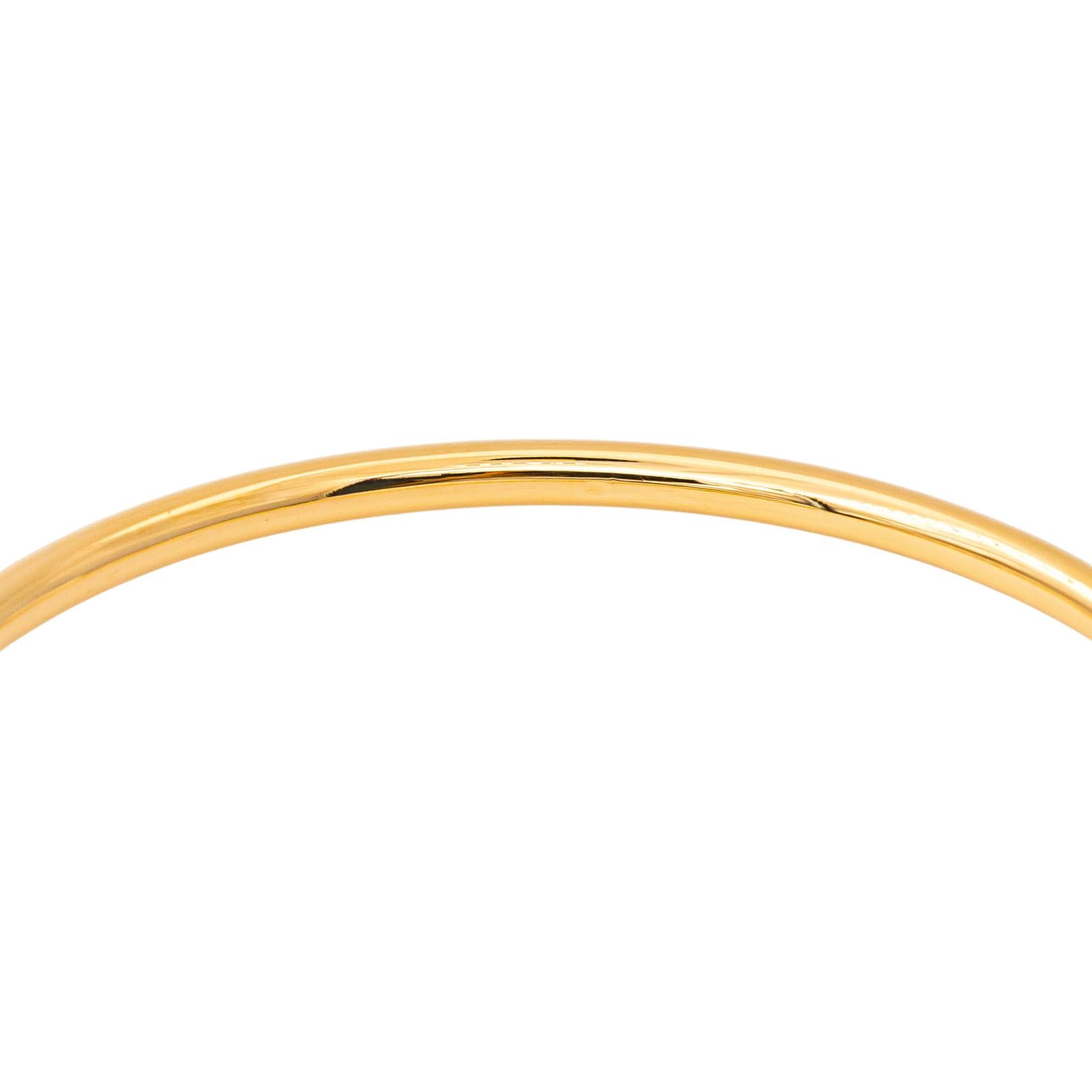 Yellow Gold Bangle Bracelet