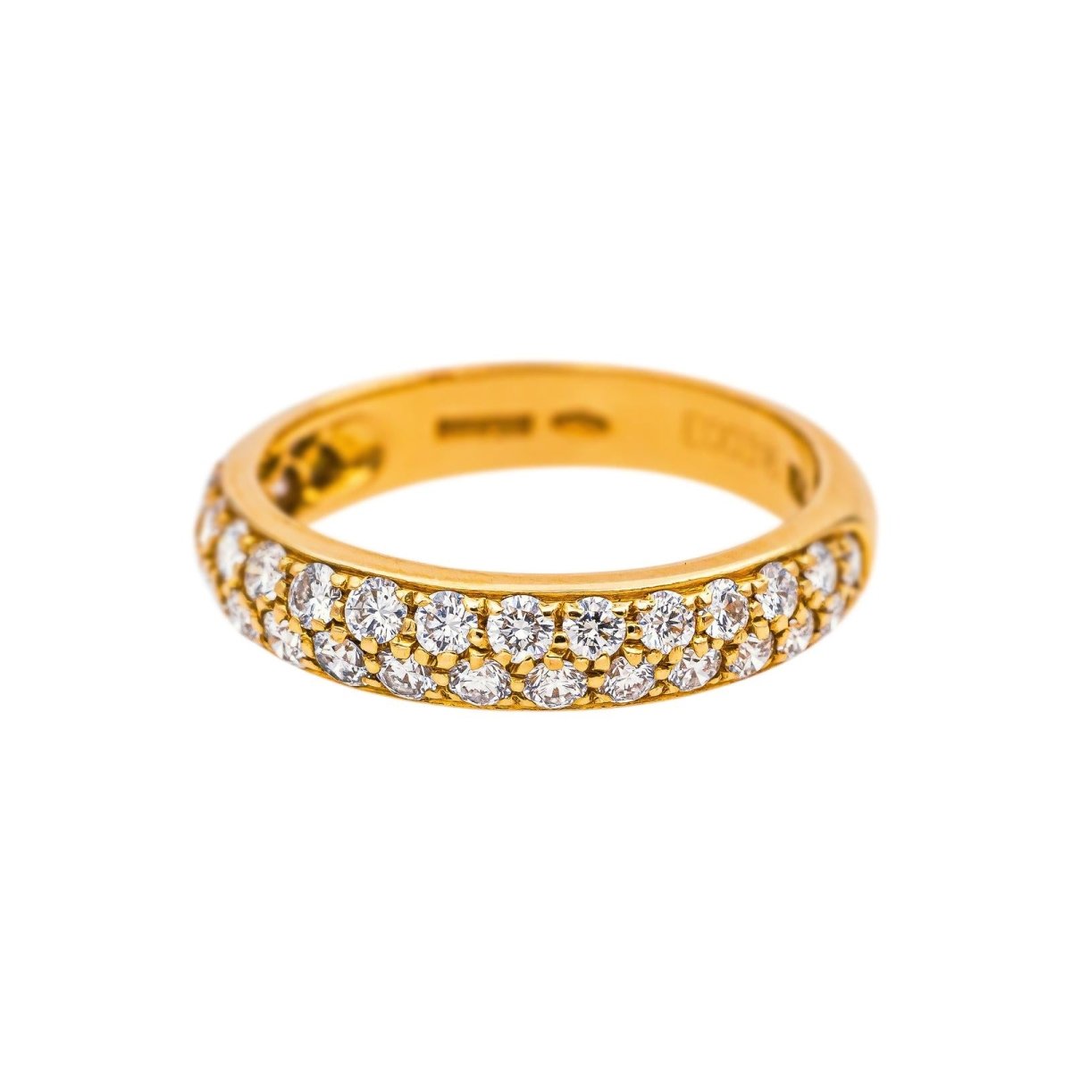 Boucheron Bague Demi-alliance Amour Or jaune Diamant - Castafiore