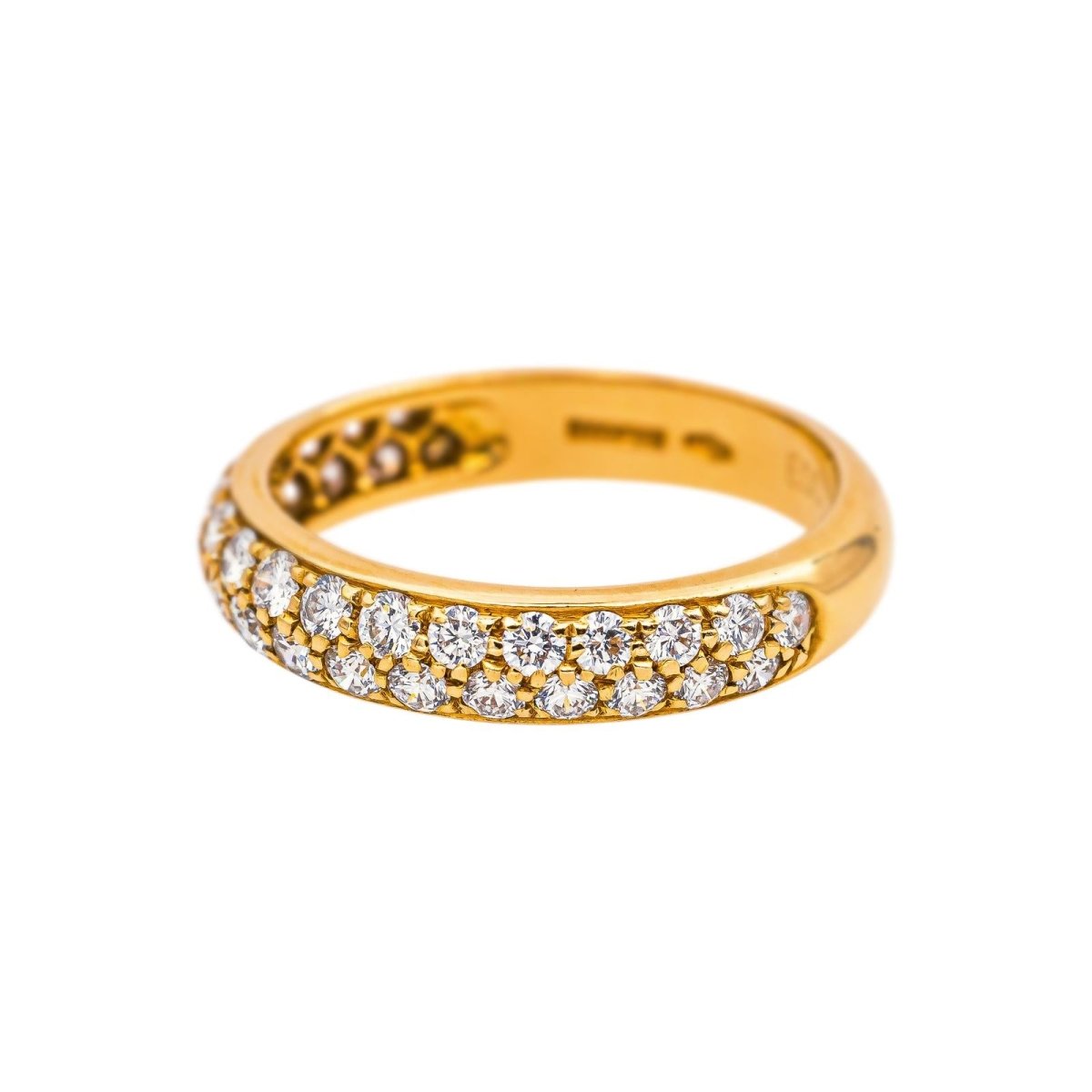 Boucheron Bague Demi-alliance Amour Or jaune Diamant - Castafiore