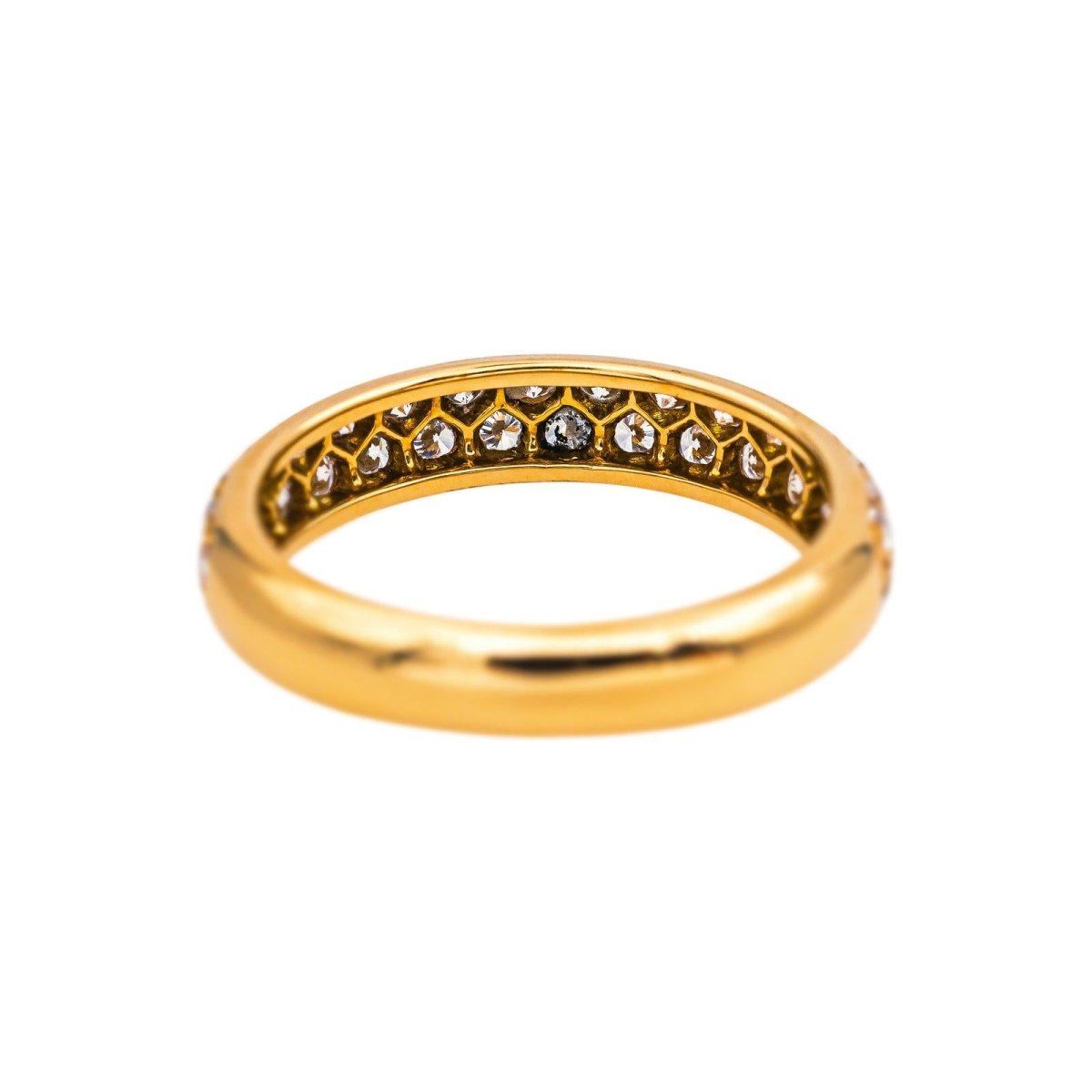 Boucheron Bague Demi-alliance Amour Or jaune Diamant - Castafiore