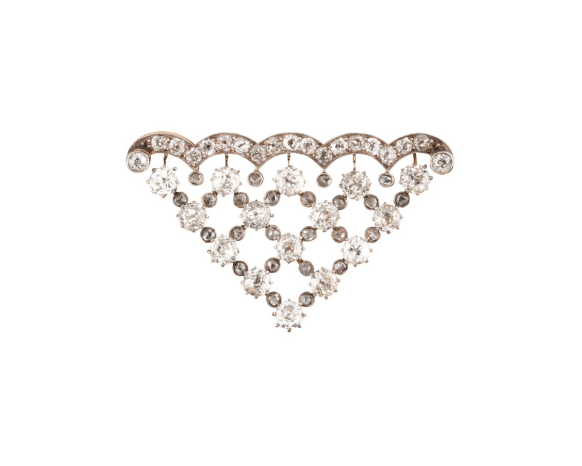 BOUCHERON Broche en or et diamants - Castafiore