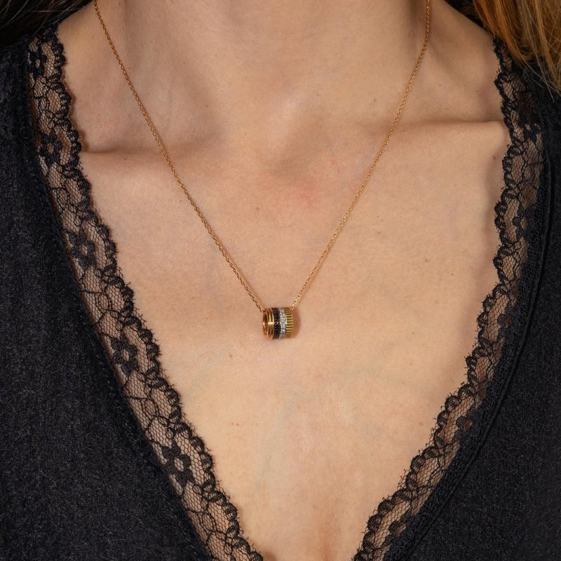 Boucheron Necklace Four yellow gold diamond