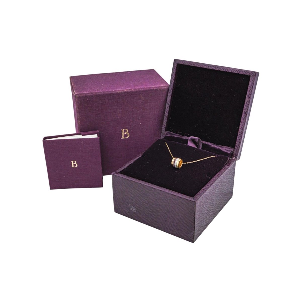 Boucheron Necklace Four yellow gold diamond