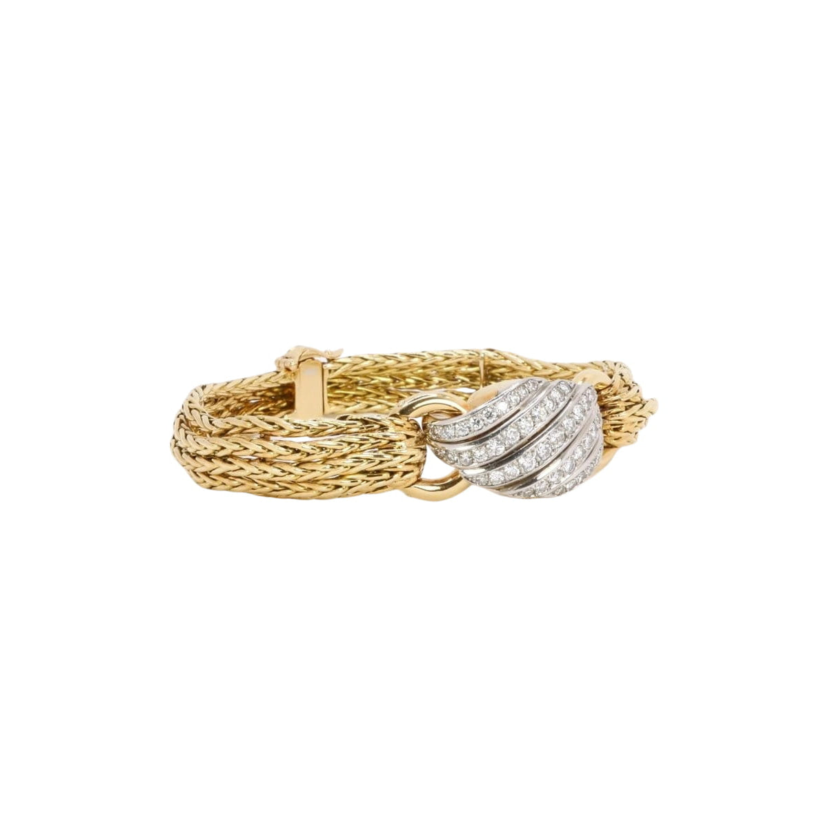 BOUCHERON Montre à secrets or jaune diamants - Castafiore