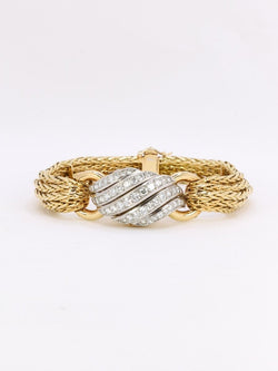 BOUCHERON Montre à secrets or jaune diamants - Castafiore