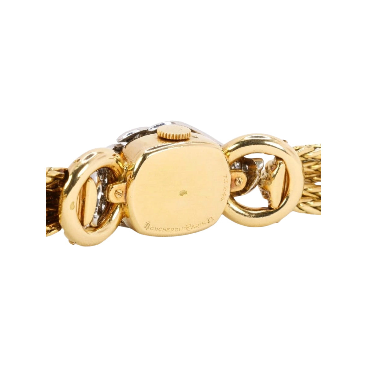 BOUCHERON Montre à secrets or jaune diamants - Castafiore