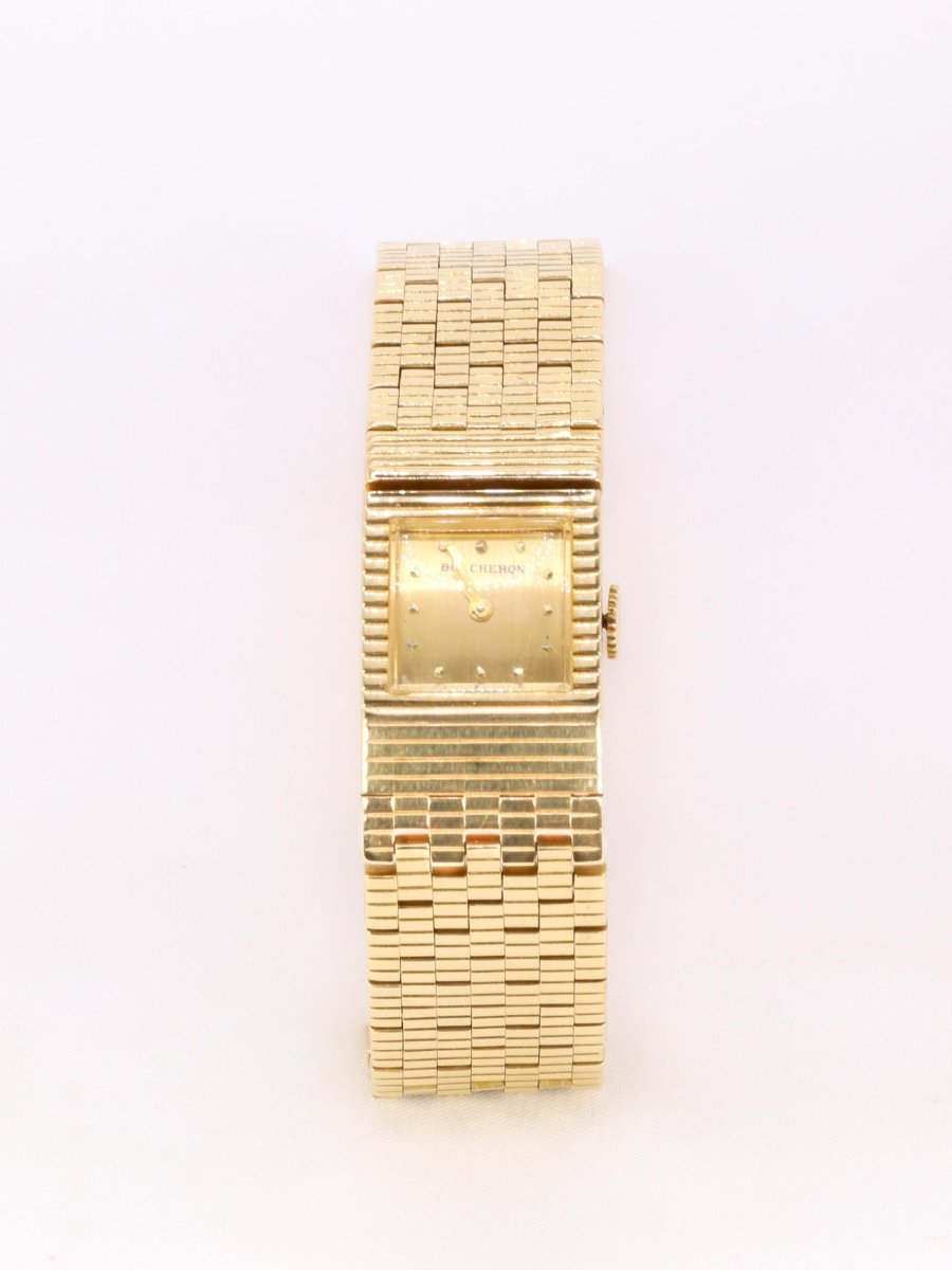BOUCHERON Montre vintage or jaune - Castafiore