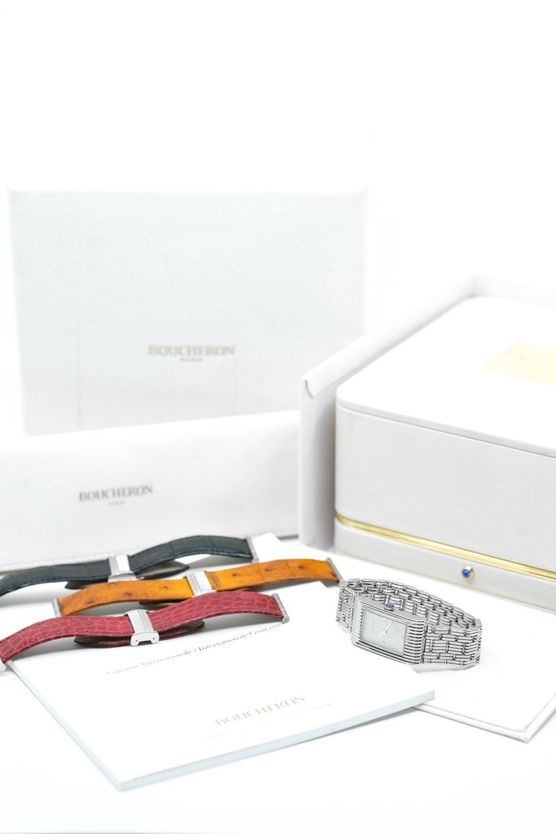 Boucheron Reflet Médium Acier & Diamants - 4 bracelets - 2019 (full set) - Castafiore