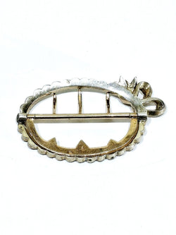 Boucle de Ceinture en Argent Vermeil et Strass - Castafiore