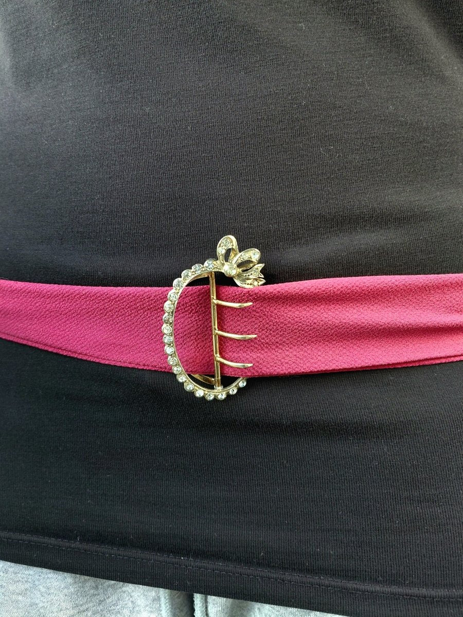 Boucle de Ceinture en Argent Vermeil et Strass - Castafiore