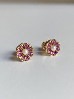 Boucle d'oreilles anciennes de travail Portugais en or jaune 19,2k - Castafiore