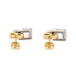 Boucle d'oreilles GUY LAROCHE en or jaune et diamant - Castafiore