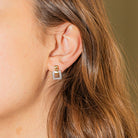 Boucle d'oreilles GUY LAROCHE en or jaune et diamant - Castafiore