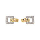 Boucle d'oreilles GUY LAROCHE en or jaune et diamant - Castafiore