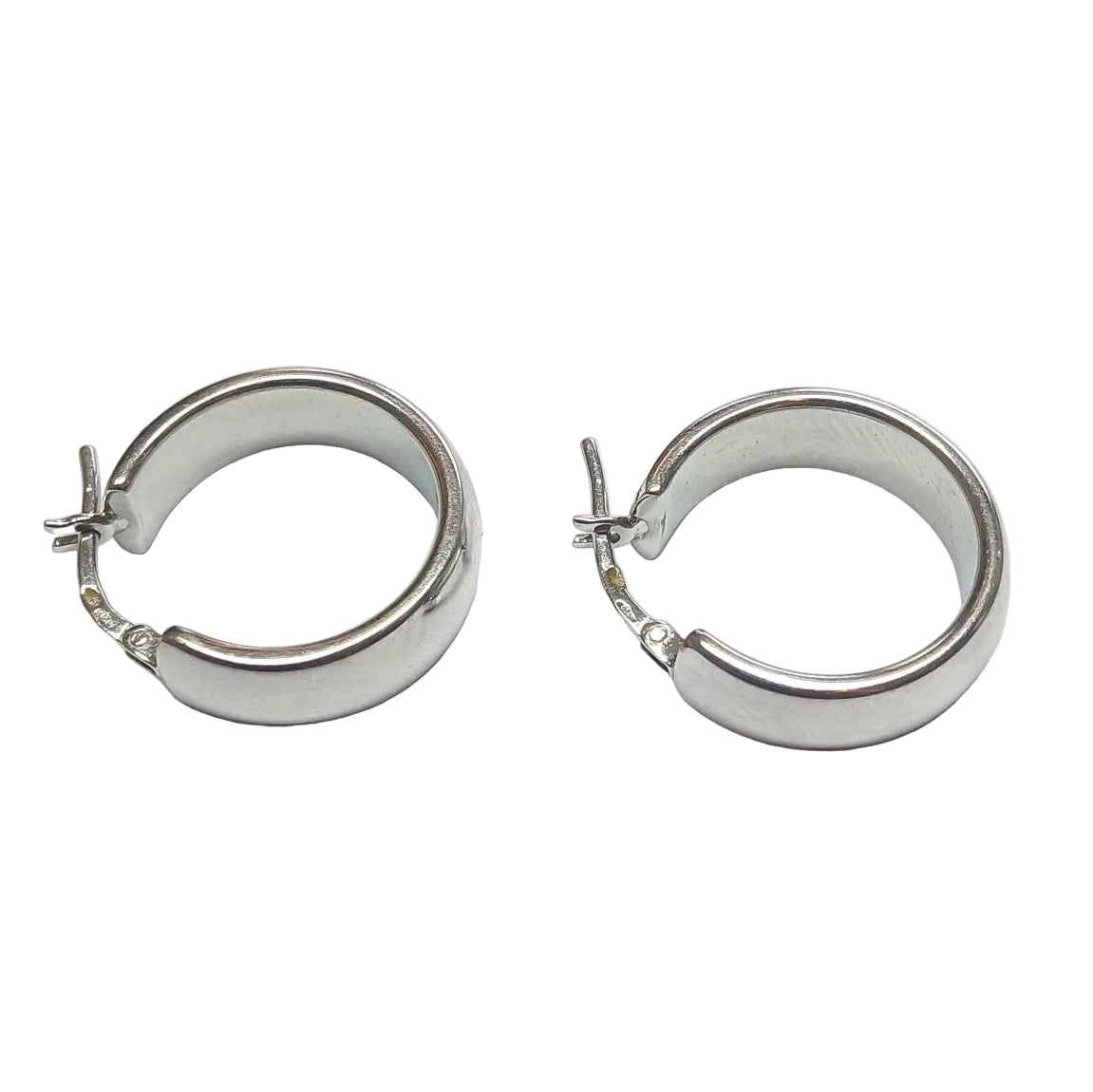 Boucles d'oreille Bandeau en or gris - Castafiore