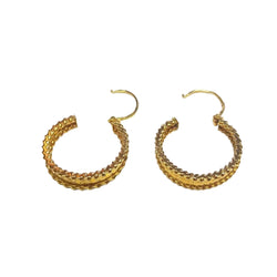 Boucles d'oreille créoles en or jaune - Castafiore