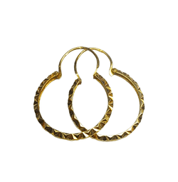 Boucles d'oreille Créoles en or jaune - Castafiore