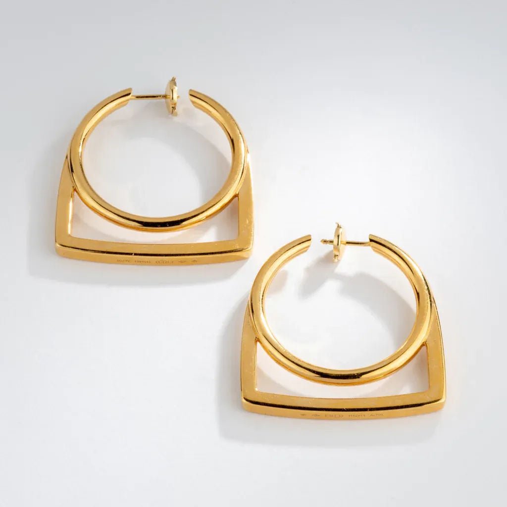 Boucles d'oreille en or jaune de la maison Fred, modèle Success - Castafiore