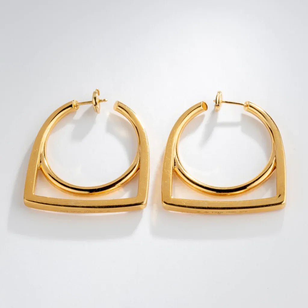 Boucles d'oreille en or jaune de la maison Fred, modèle Success - Castafiore