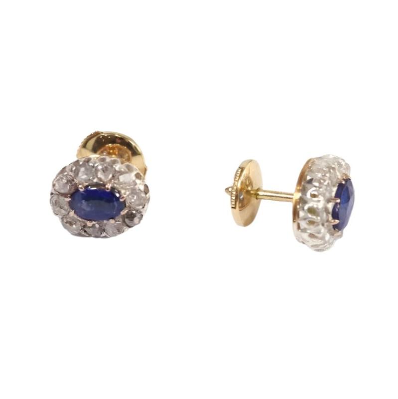 Boucles d’oreille marguerite diamants en or - Castafiore