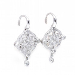 Boucles d'oreilles ALT vintage en or et diamants en or et diamants - Castafiore