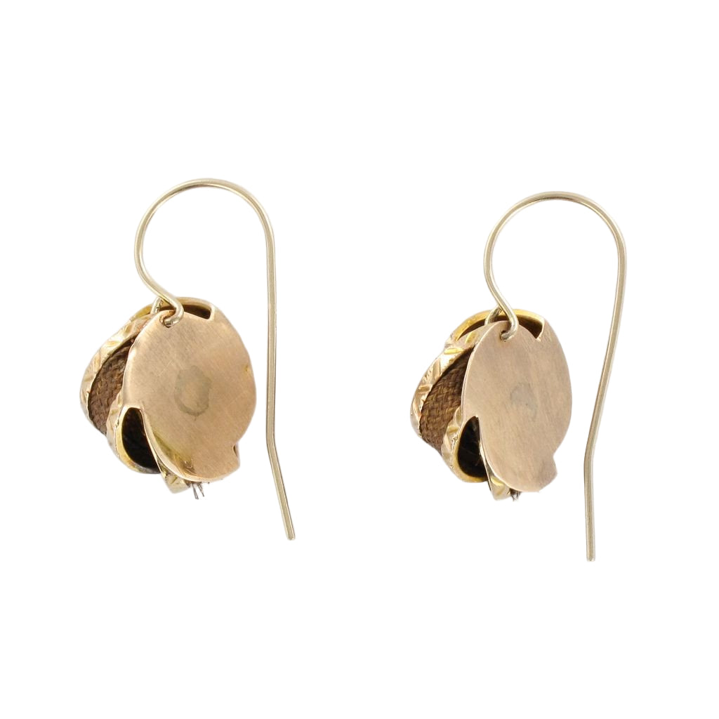 Boucles d'oreilles ANCIENNES Noeuds en or jaune - Castafiore