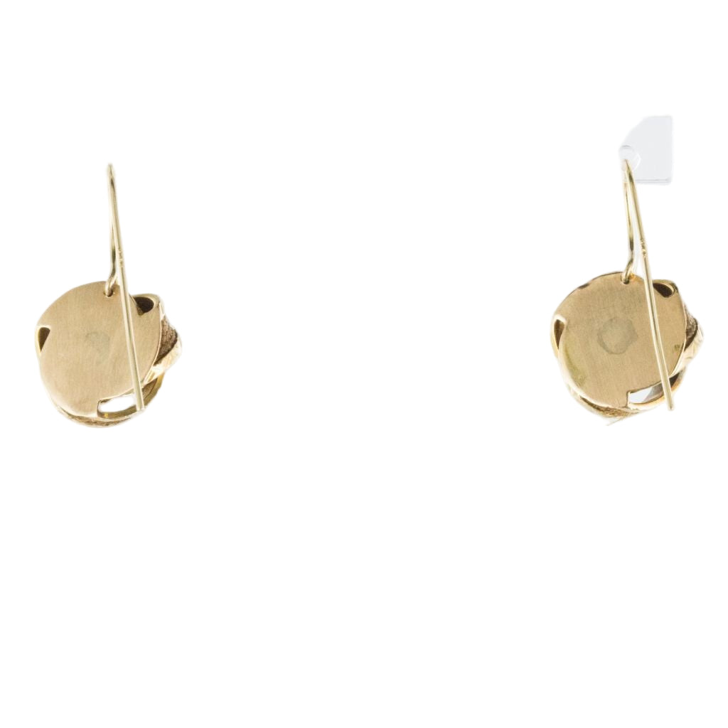 Boucles d'oreilles ANCIENNES Noeuds en or jaune - Castafiore