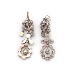 Boucles d’oreilles Arlésiennes en or blanc et argent - Castafiore