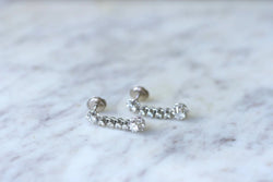 Boucles d'oreilles Art Déco diamants - Castafiore