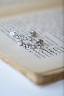 Boucles d'oreilles Art Déco diamants - Castafiore