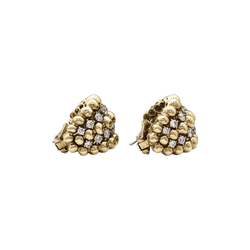 Earrings Boucheron, "Grain de raisin" in yellow gold and diamonds.