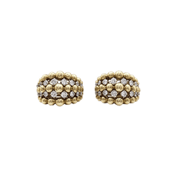 Earrings Boucheron, "Grain de raisin" in yellow gold and diamonds.