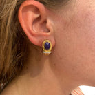 Boucles d'oreilles Boucheron, "Jaïpur", deux ors, lapis lazuli. - Castafiore