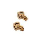 Boucles d'oreilles BULGARI en or jaune et acier - Castafiore