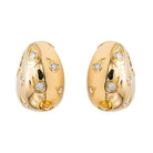 Boucles d'oreilles Cartier Créoles Or jaune Diamant - Castafiore