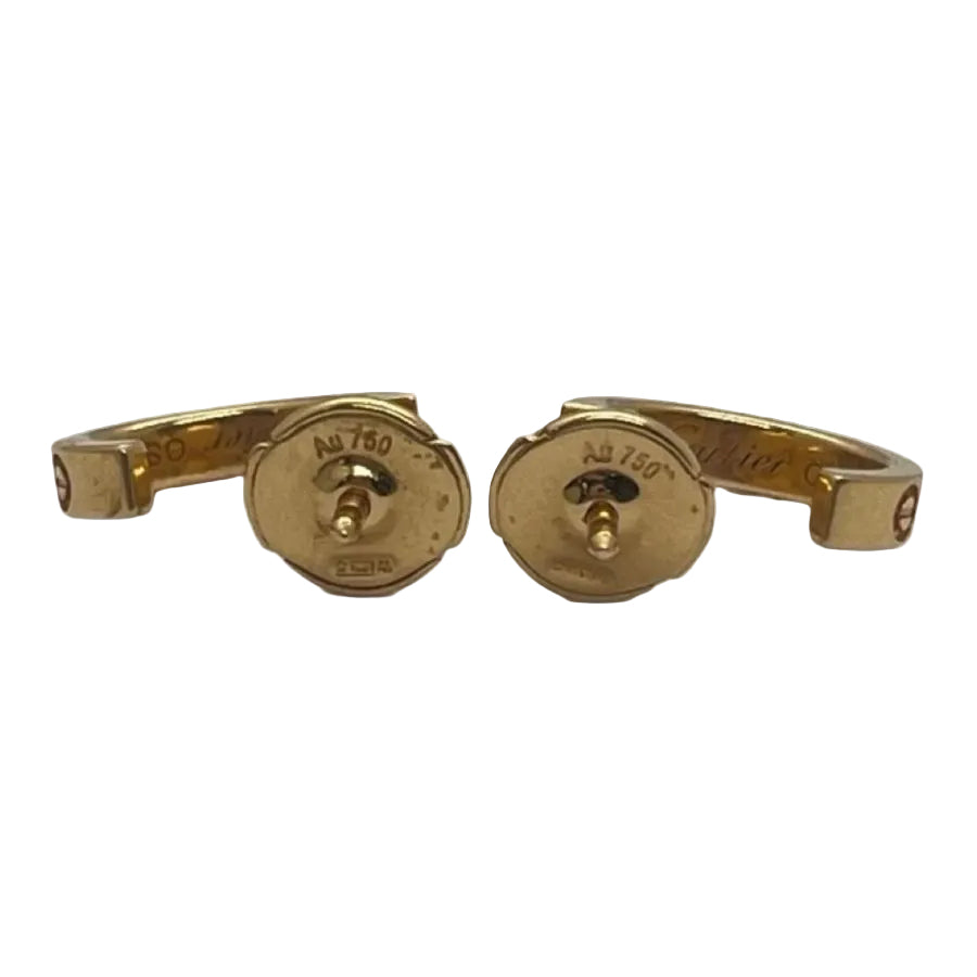 Boucles d'oreilles CARTIER Love en or rose - Castafiore