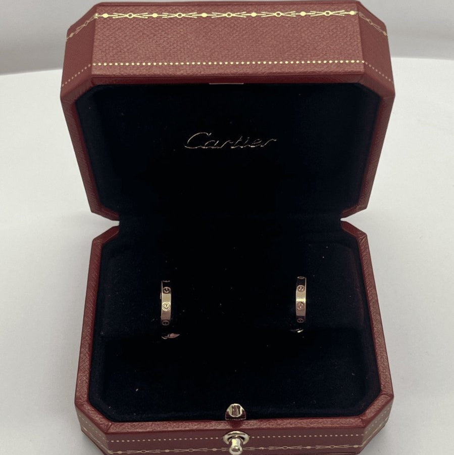 Boucles d'oreilles CARTIER Love en or rose - Castafiore