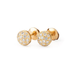 Boucles d'oreilles CARTIER "MIMI" en or jaune et diamants - Castafiore