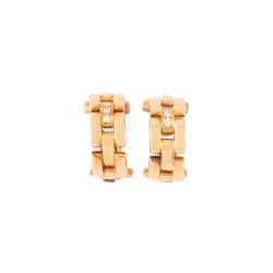 Boucles d'oreilles CARTIER Panthère en or jaune et diamants - Castafiore