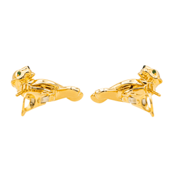 Boucles d'oreilles CARTIER "Panthère" en or jaune et or blanc - Castafiore