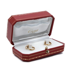 Boucles d'oreilles CARTIER Trinity en or gris, or jaune et or rose - Castafiore
