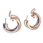 Boucles d'oreilles CARTIER "Trinity", trois ors - Castafiore