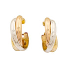 Boucles d'oreilles CARTIER "Trinity", trois ors - Castafiore