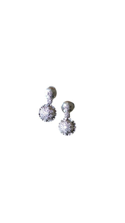 Boucles d'oreilles chaton illusion diamants - Castafiore